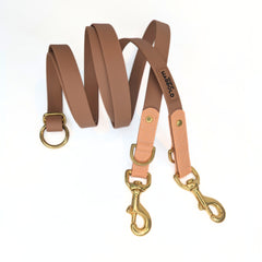 BayBond Adjustable Multi-Way Leash - Brown - Brown