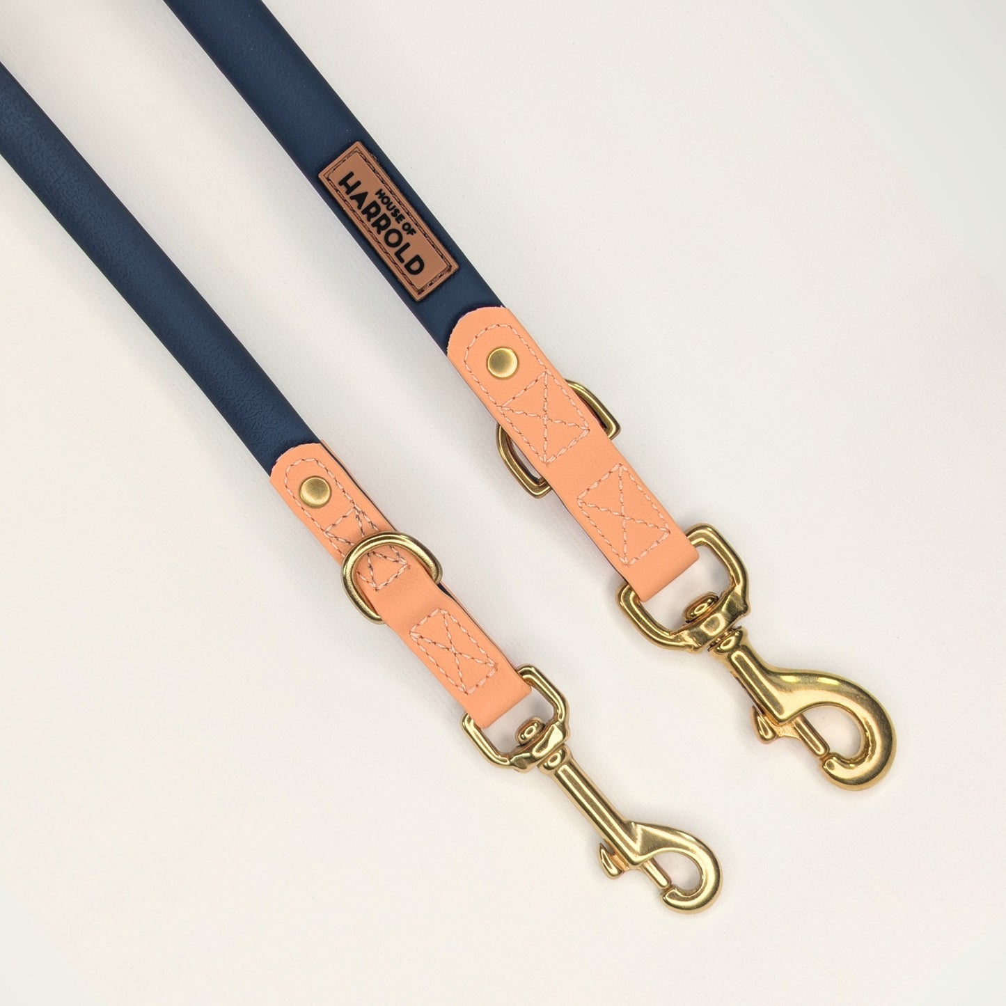BayBond Adjustable Multi-Way Leash - Blue featuring brass hardware, high quality material, and anti-pull technology by House of Harrold