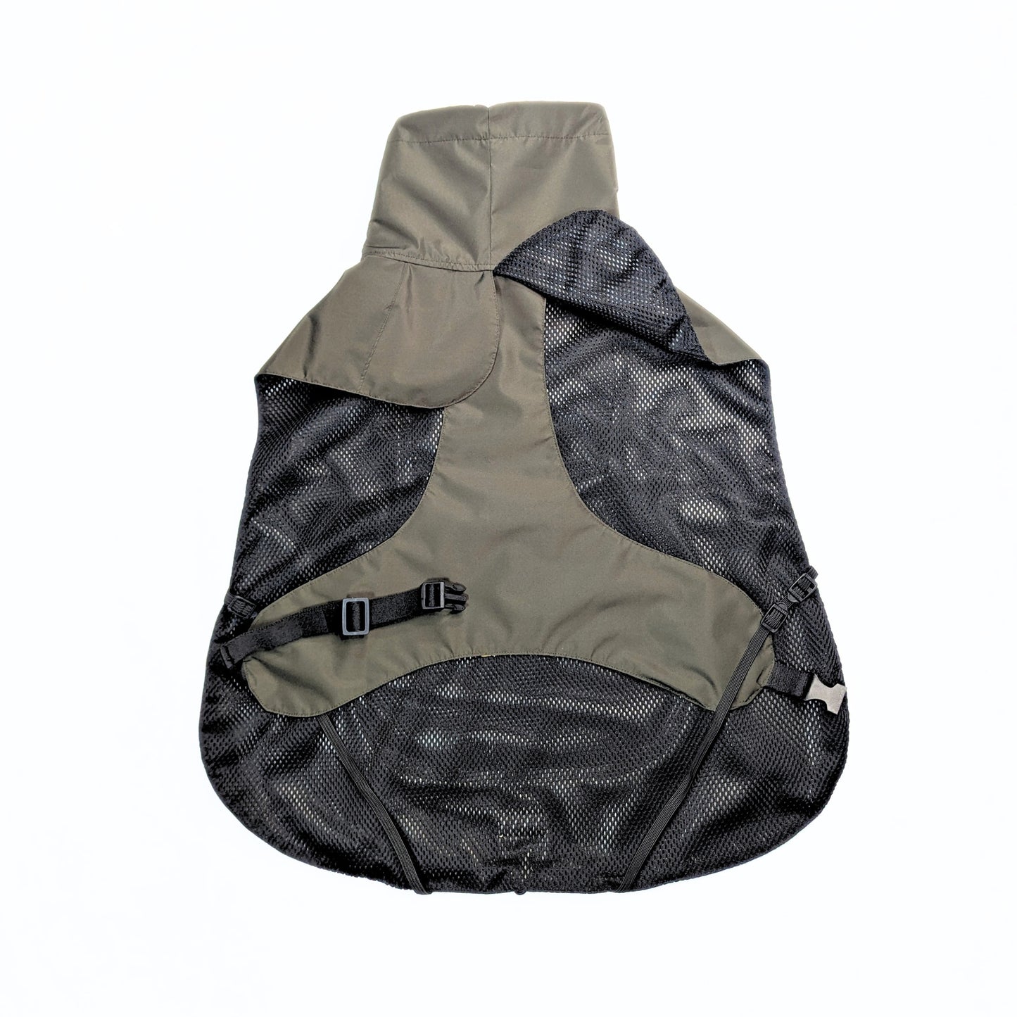 CapeLite Raincoat - Khaki with breathable mesh panels, adjustable buckle, durable waterproof fabric by House of Harrold