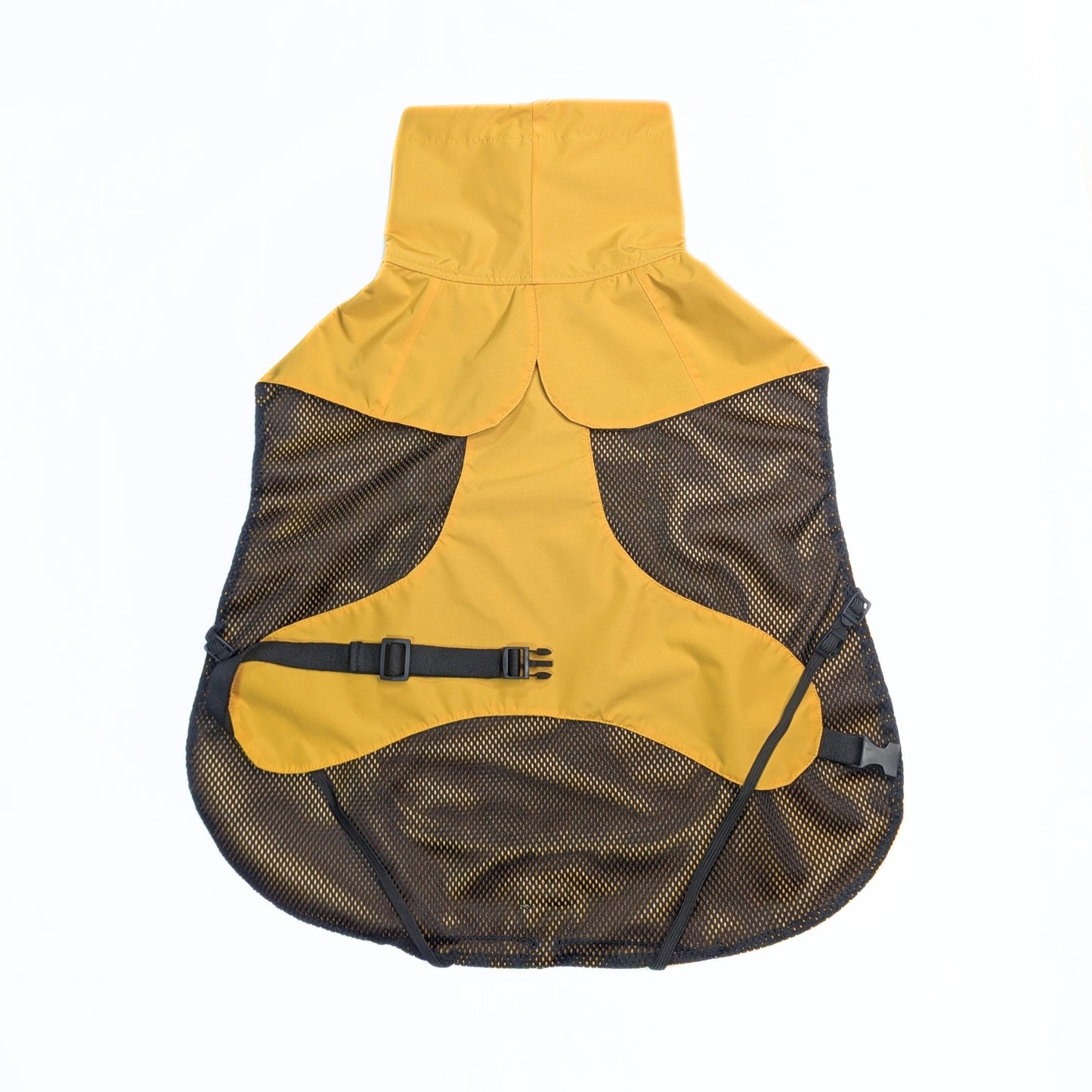 CapeLite Raincoat - Yellow with breathable mesh, adjustable buckle, high quality material by House of Harrold for active dogs