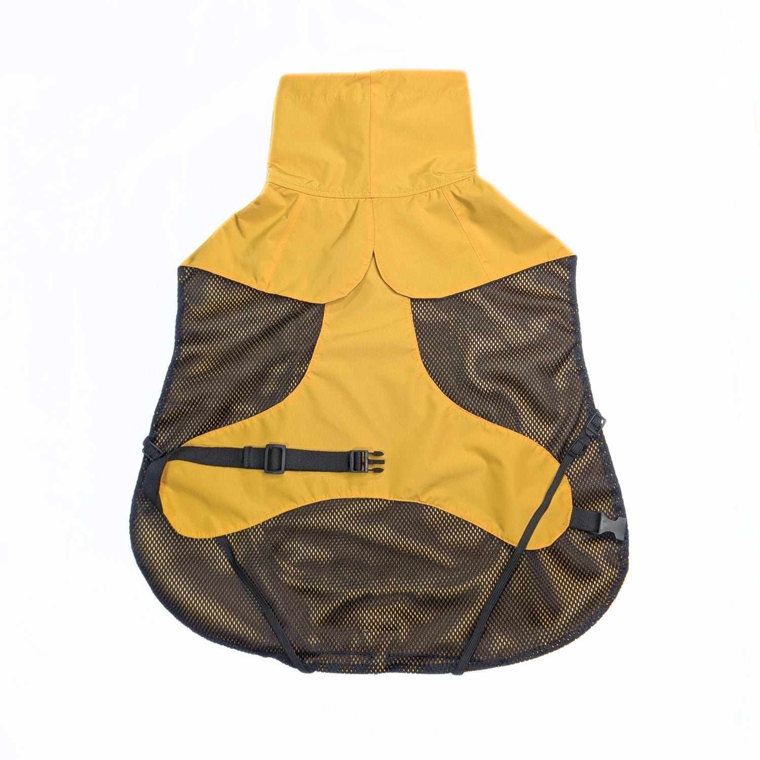 CapeLite Raincoat - Yellow with breathable mesh, adjustable buckle, high quality material by House of Harrold for active dogs