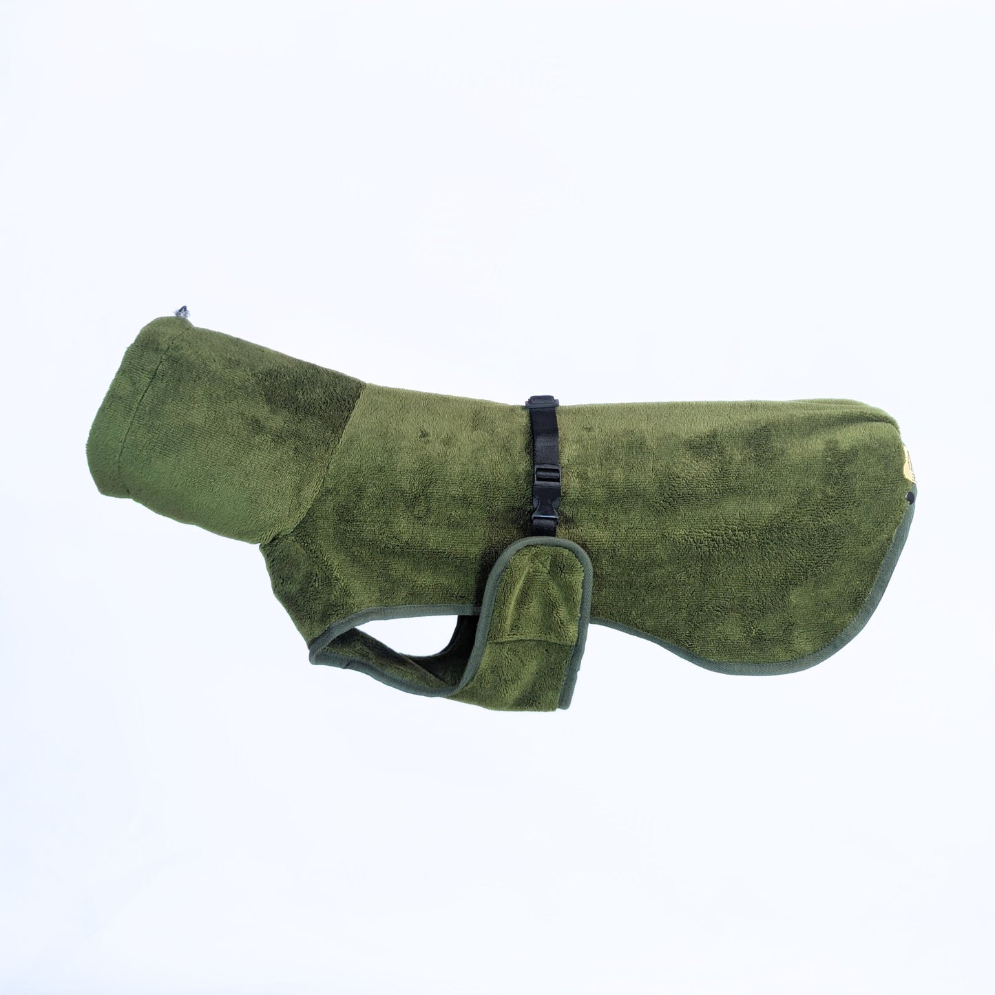 CloudSoft Bamboo Dry Robe - Olive Green with high quality material, brass hardware, anti-pull technology by House of Harrold