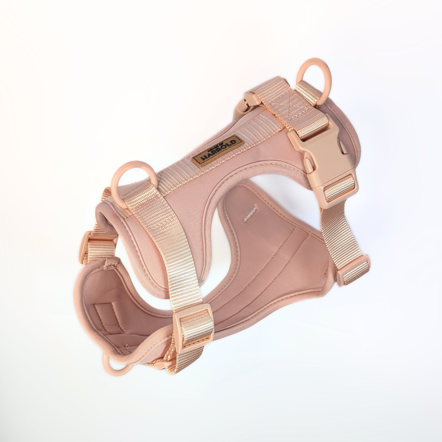 ComfortFit No-Pull Harness - Pink with high quality material, brass hardware, and anti-pull tech by House of Harrold for enduring quality